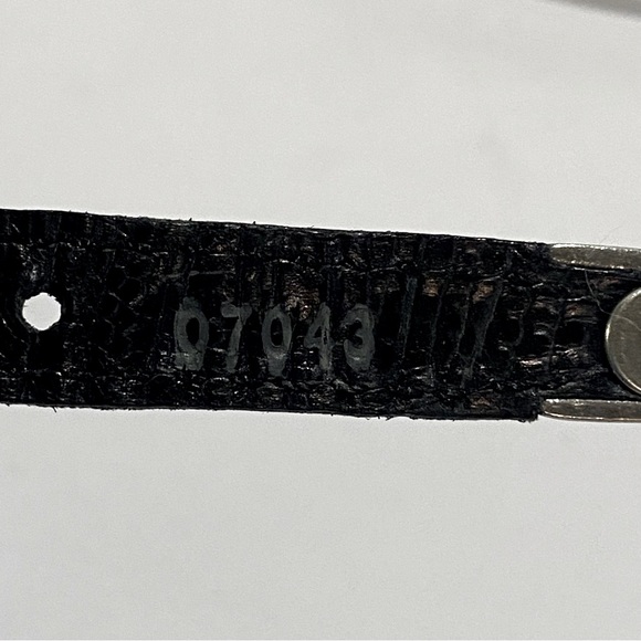 Brighton Black Leather Bracelet Silver Ornate Scroll Flower Design 07043 Boho - Picture 11 of 12